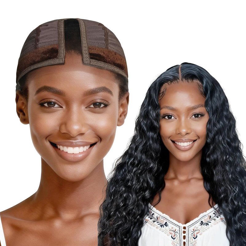 Labhairs Wig Grip Cap for Women - Non Slip, Adjustable Wig Caps Holds Glueless Wigs Securely in Place, Reusable Cap with Headband for Lace Front Wigs, One Size Fits All (Brown)