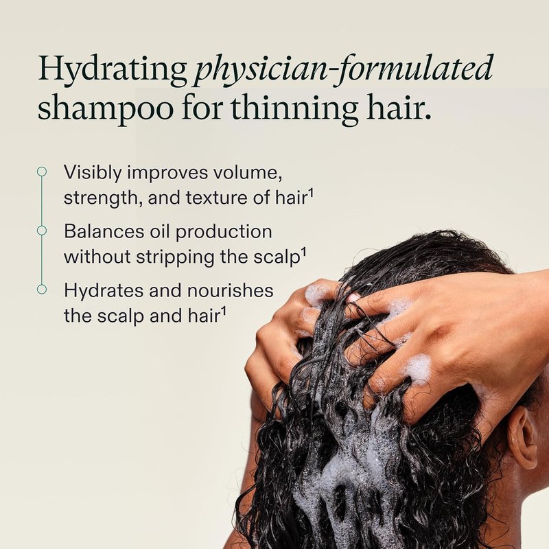 Nutrafol Shampoo - Hydrating Formula for Thinning Hair | Improves Volume & Strength, Color Safe, Sulfate Free