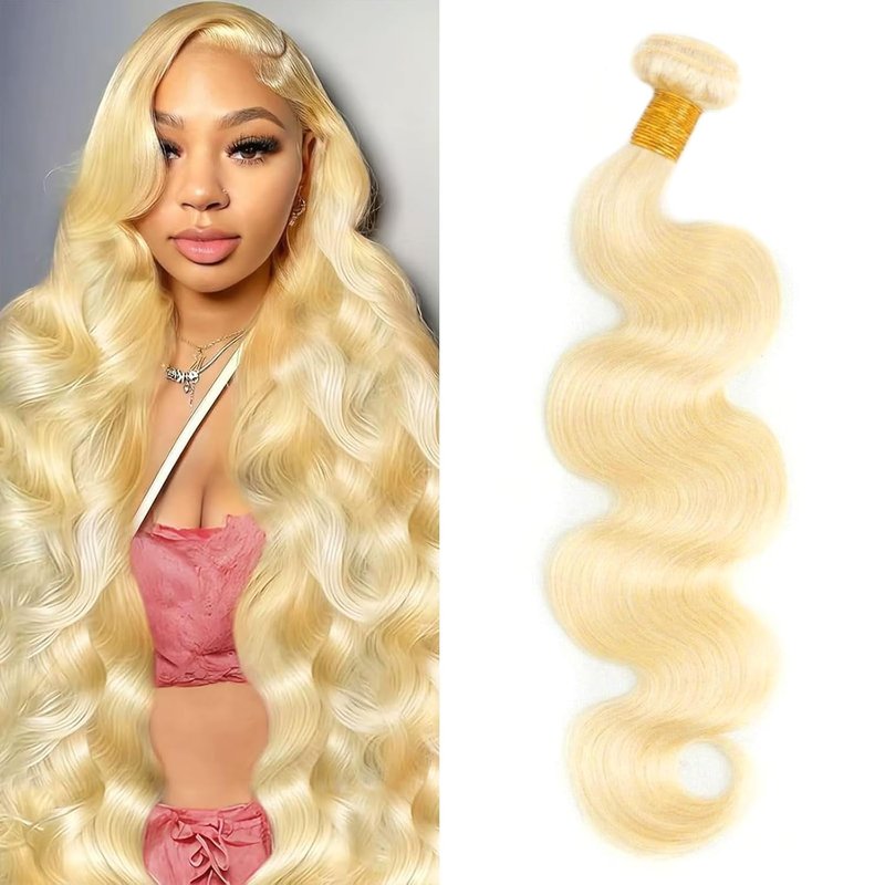 613 Body Wave Bundle 14 Inch Blonde Bundle Human Hair 14A 100% Unprocessed Virgin Human Hair Bundle 613 Bundles Hair Body Wave