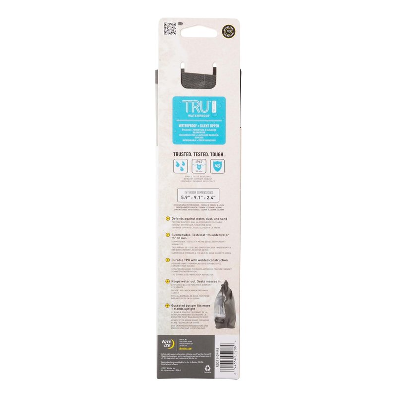 Nite IZE Runoff Waterproof 3-1-1 Pouch - Waterproof Bag for Travel - Toiletry Bag - Hygiene Bag for Travel - Toiletry Bag for the Beach or City - Passes TSA 3-1-1 Liquids Rule - Waterproof Pouch