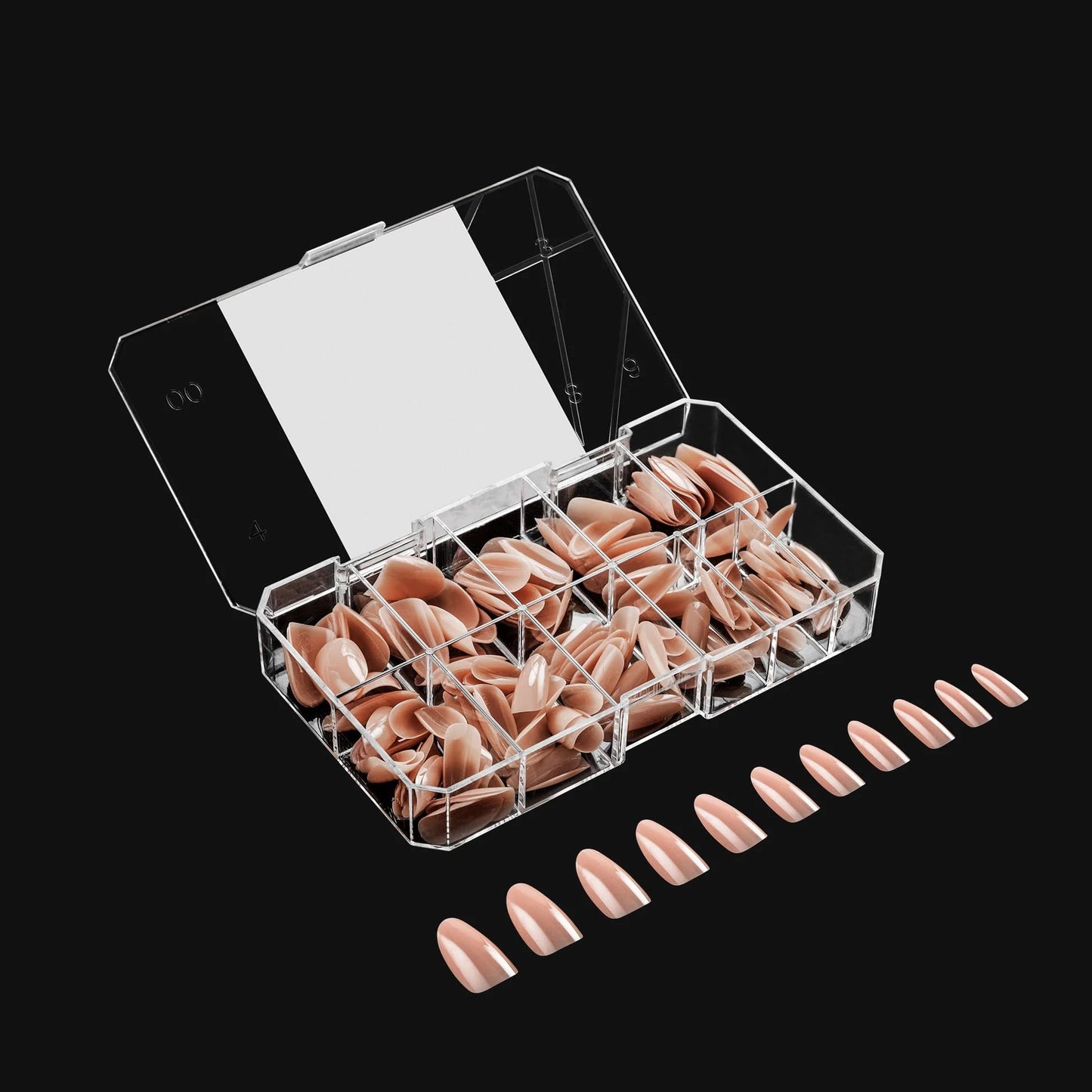 Apres Nail Neutrals Gel-X Alex Natural Coffin Medium & Lila Natural Round Medium Box of Tips Bundle | Includes 300 Gel-X Tips | Premium Quality | 11 Sizes 00-9