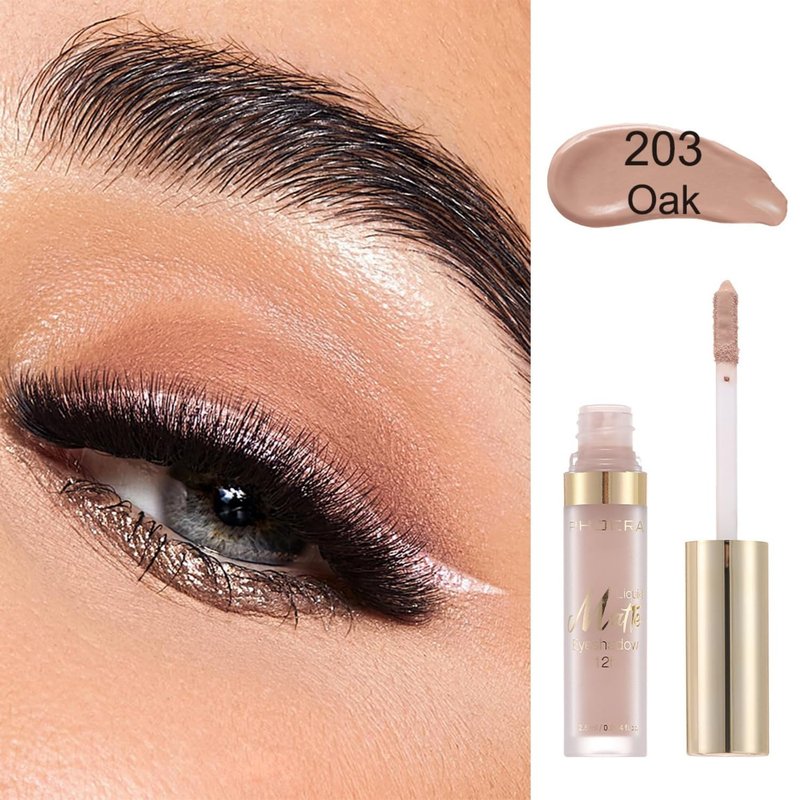 Matte Liquid Eyeshadow - 8 Color Palette | Smooth, Creamy, Long-Lasting & Waterproof (P03 Oak)
