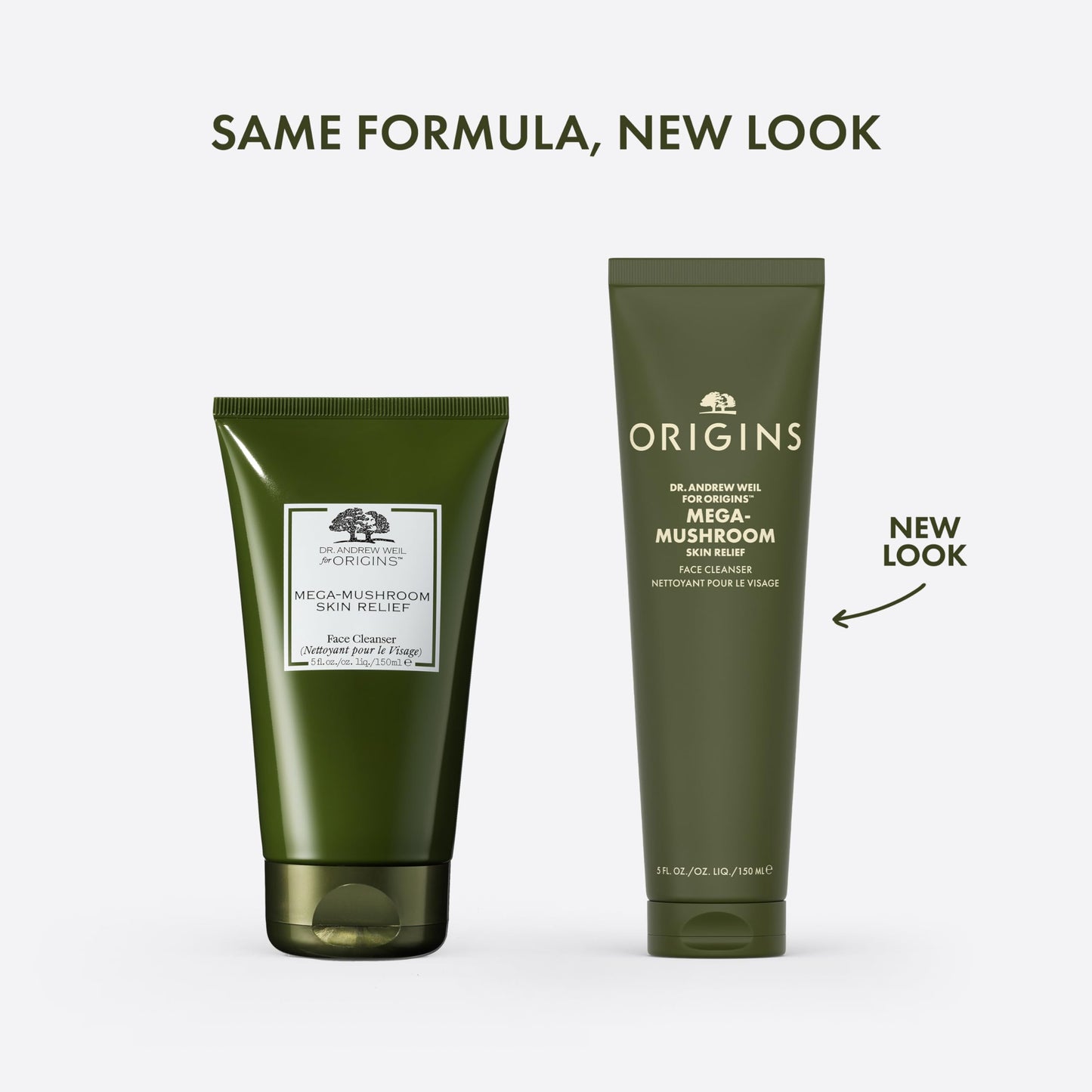 Origins Mega-Mushroom Gentle Face Cleanser | Great for Sensitive Skin | With Reishi Mushroom, 5 Fl Oz