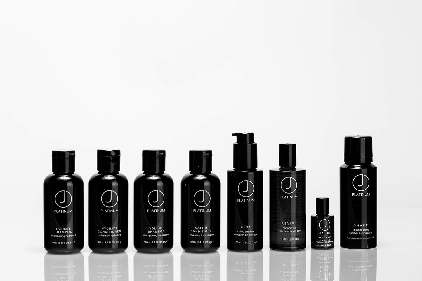 J Beverly Hills Platinum Revive Hair Oil with Argan Oil for Heat Protection, (0.33 Oz, 3.4 Oz, 8 Oz)