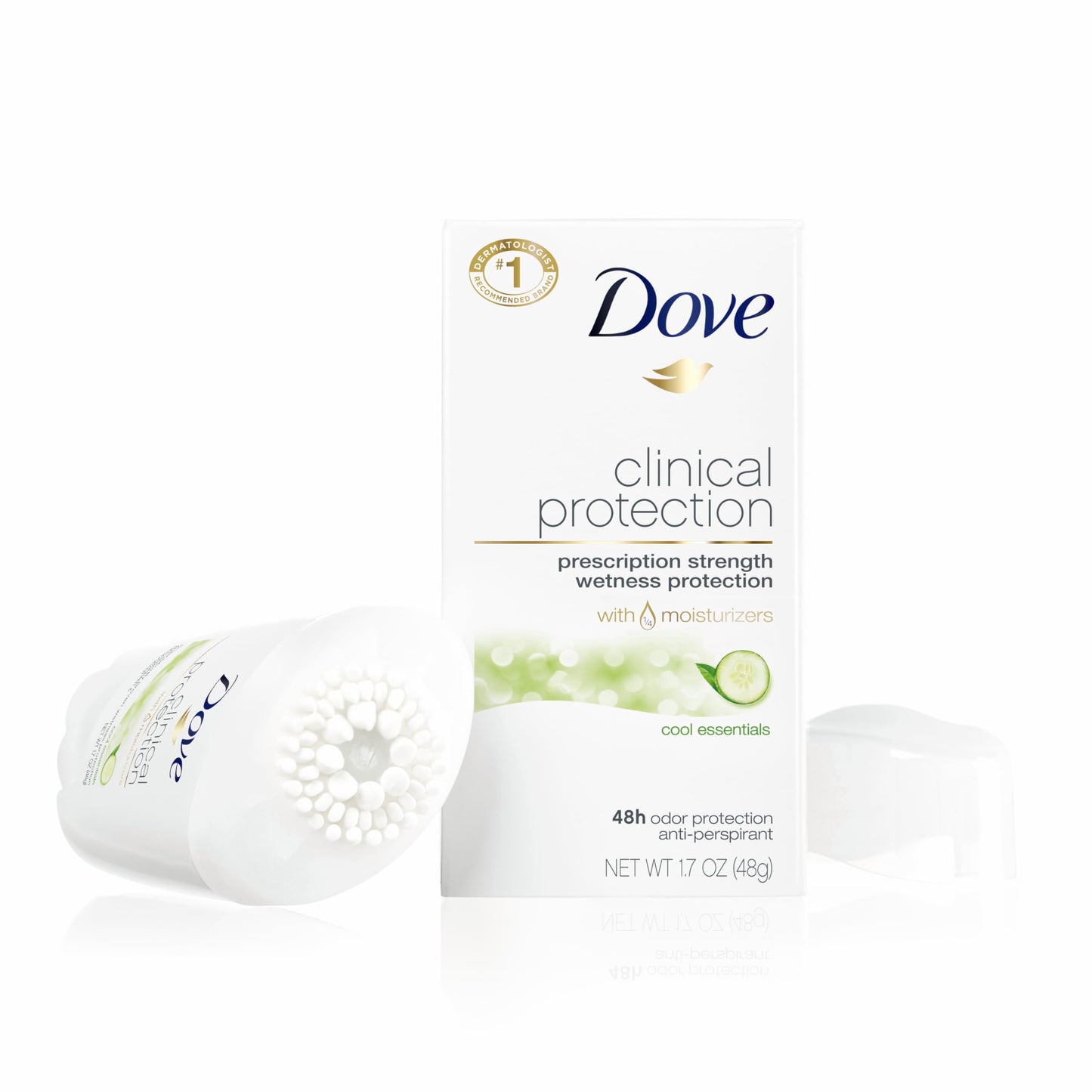 Dove Deodorant, Clinical Protection for Women, 3-Stick Variety Pack - Antiperspirant Deodorant with 48-Hours of Coverage, Moisturizing for Sensitive Skin, Scented, 1.7 OZ (3 Piece Set)