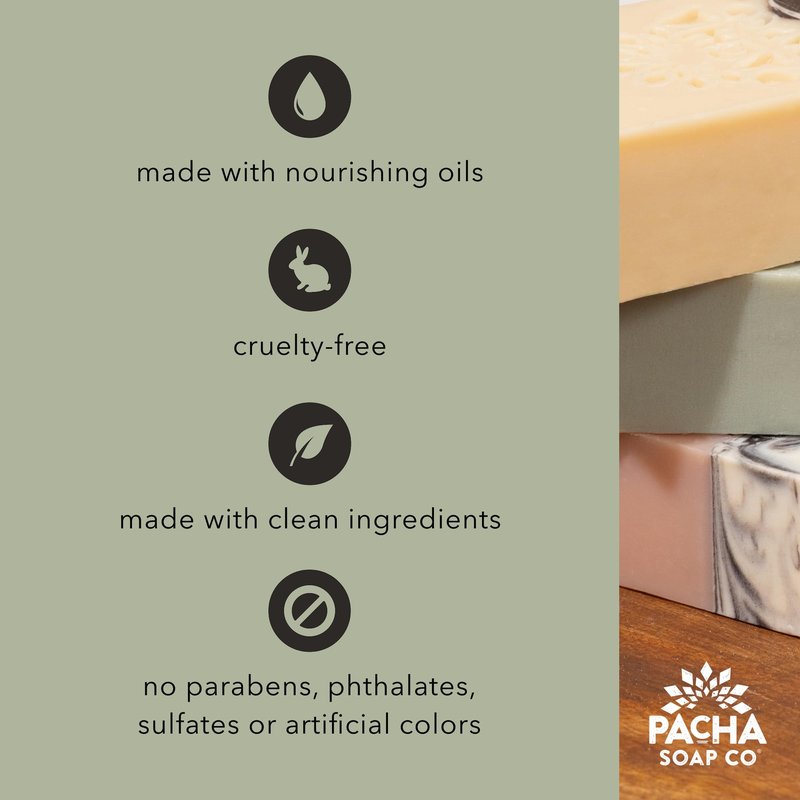 Pacha Soap Co. Body Lotion - Vanilla & Sage, Hydrating & Nourishing Formula with Clean Ingredients and Essential Oils, Dye Free, SLS Free, Paraben Free, Made in the USA, 2-Pack (16 fl oz Each)