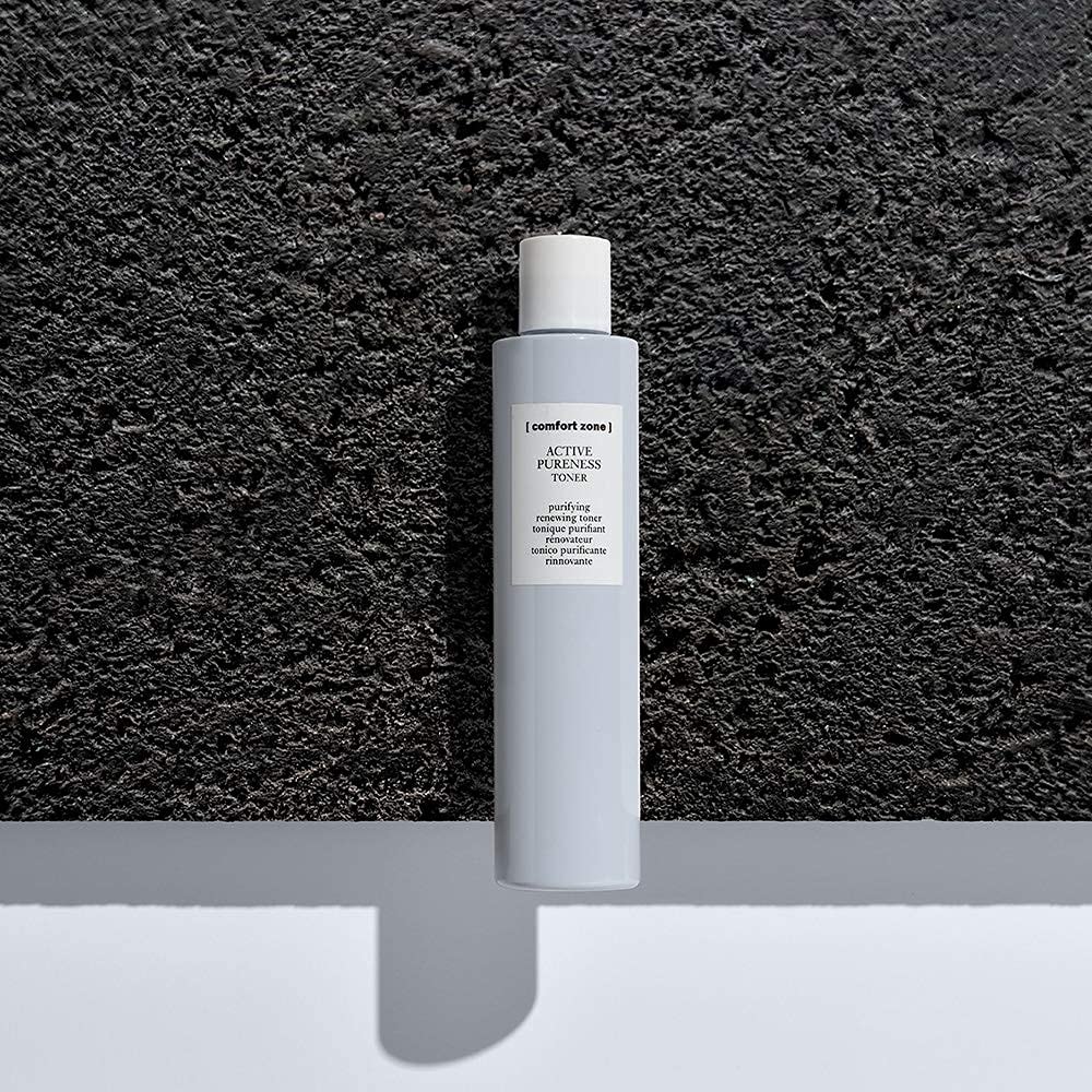[ comfort zone ] Active Pureness Toner, Purifying Exfoliating Tonic, Minimizes Pores, Alcohol-Free Astringent, Renewing Prep for Oily Acne Prone Skin, Men & Women, Made in Italy, 6.76 Fl Oz