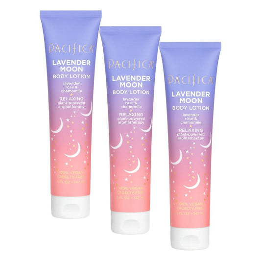 Pacifica Body Lotion - Lavender Moon 5 oz (Pack of 3)
