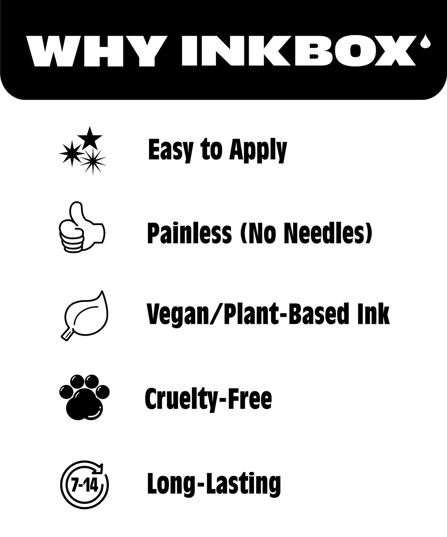 Inkbox Temporary Tattoos, Semi-Permanent Tattoo, One Premium Easy Long Lasting, Water-Resistant Temp Tattoo with For Now Ink - Lasts 1-2 Weeks, Tripping, 4 x 4 in
