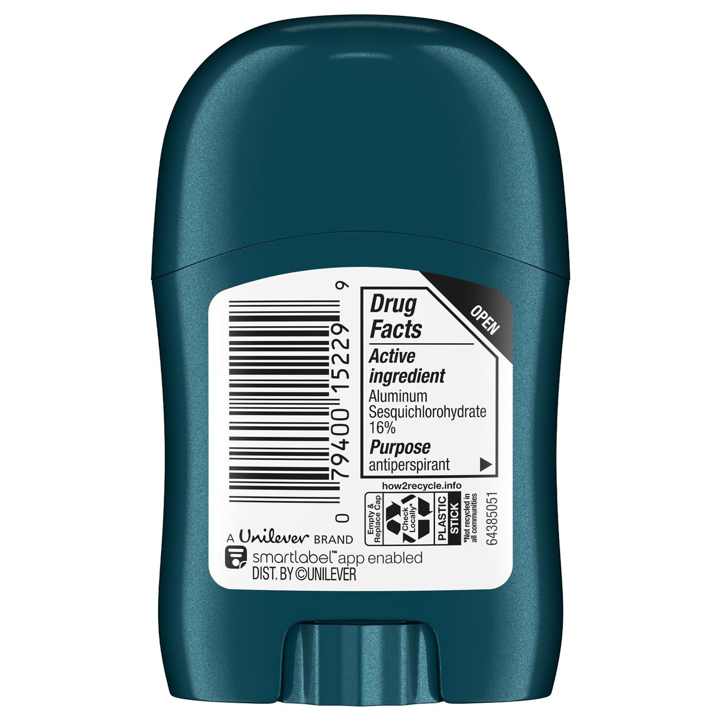 Degree Men Travel Deodorant, Bulk, Cool Rush 36-Pack – 72H Body Heat Activated Mini Antiperspirant, 0.5 Oz Ea