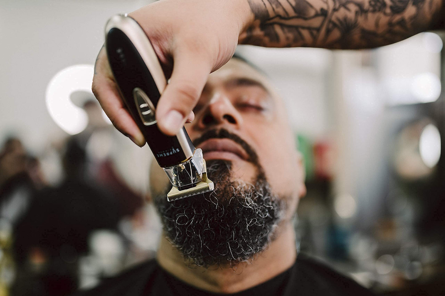 Supreme Trimmer T Shaper Professional Barber Trimmer | 90 Min Runtime, Low Noise Clippers for Men & Sensitive Skin | Cordless Zero Gap Beard Trimmer | ST5210