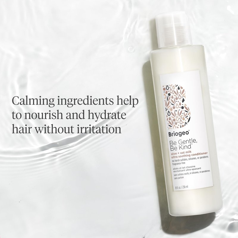 Briogeo Be Gentle, Be Kind Aloe + Oat Milk Ultra Soothing Conditioner | Fragrance-Free Conditioner for Sensitive Scalp & Hair | Silicone-Free | Vegan & Cruelty-Free | 8 fl oz