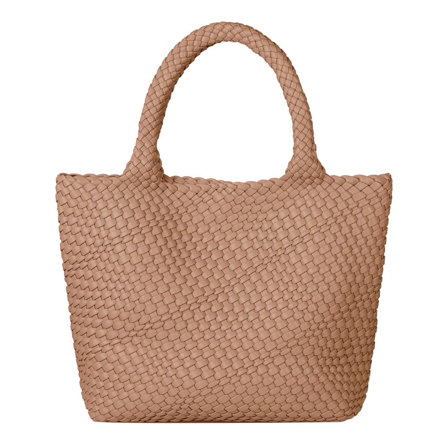 Woven Leather Shoulder Bag Slouchy Luxury Trendy Lightweight Large Purses Satchel Work and Beach Bags for Women