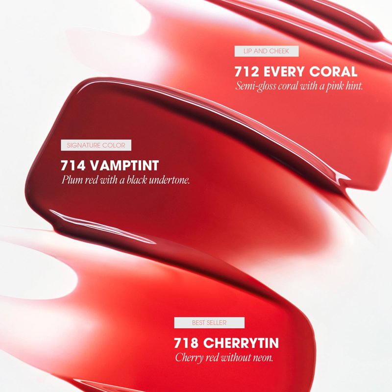 AmeliSeoul NARCISSISM LIP TINT 714 VAMPINT, Soft Shine Tinted Lip Stain, Conditions Lips + Gives a Natural, Dewy Flush (4.5g, 0.01 oz.)