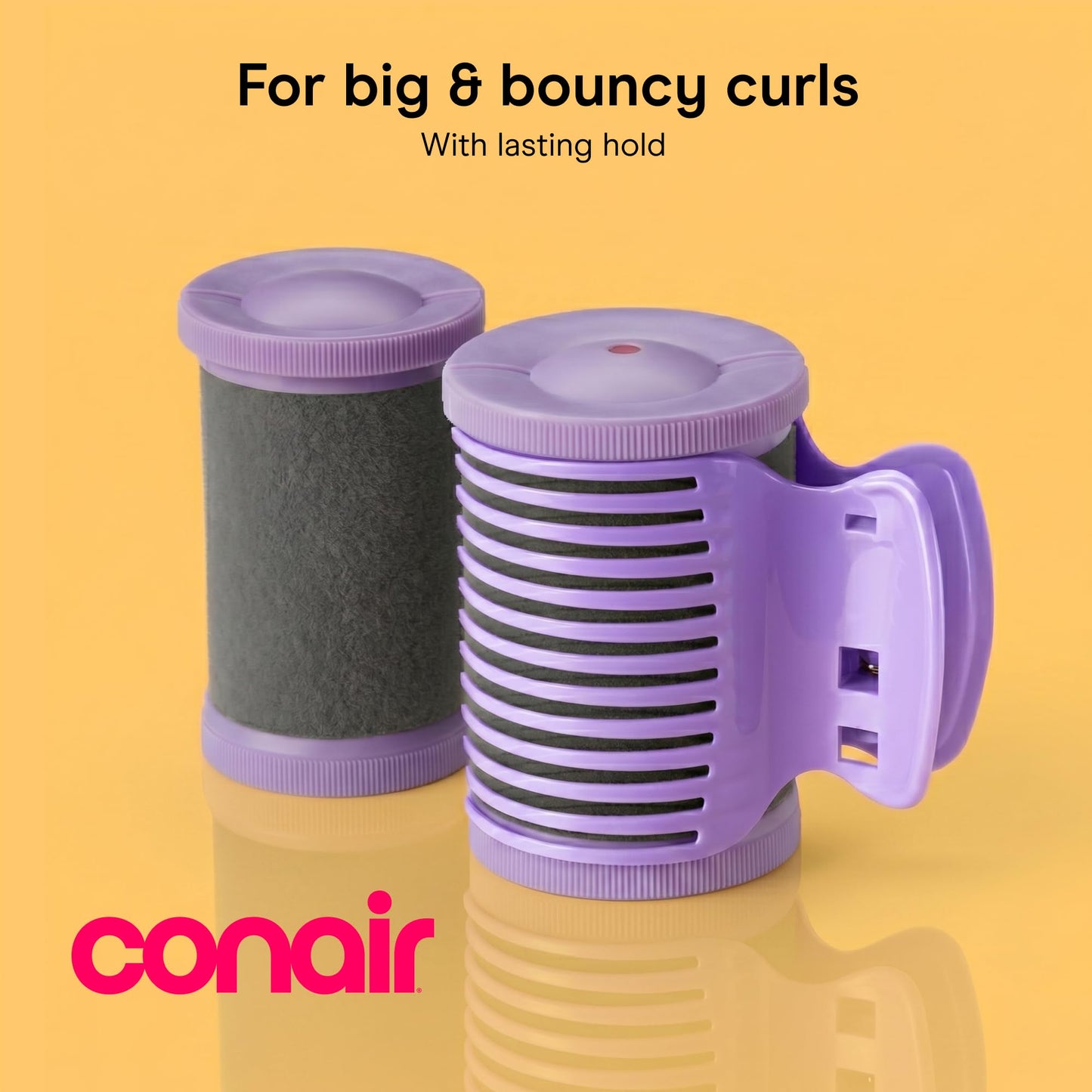 Conair Ceramic Hot Rollers, 1 3/4 Inch & 1 1/2 Inch Rollers, Lavender, 12