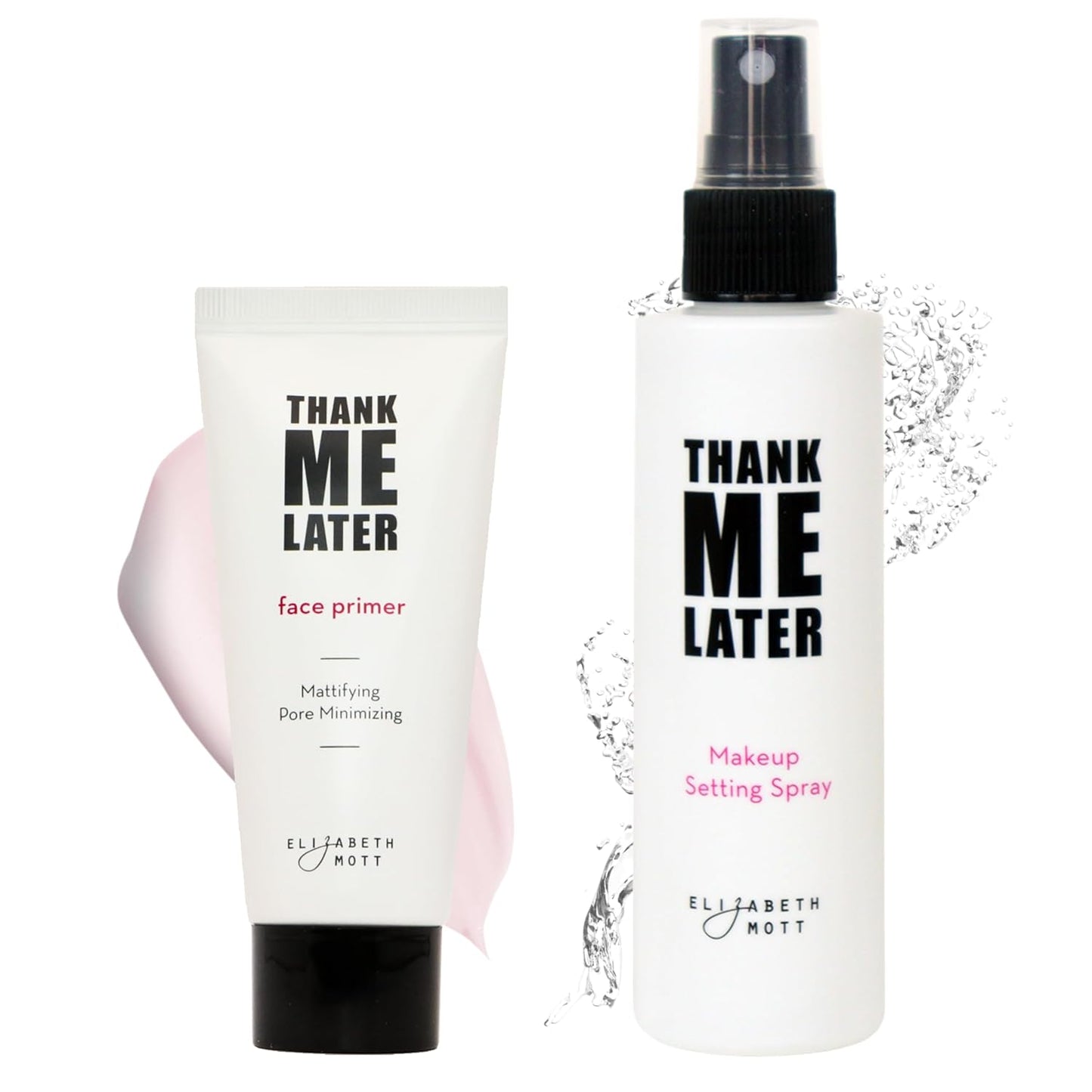 Thank Me Later Mattifying Face Primer & Setting Spray - All Day Makeup Wear | 2-Pack Bundle