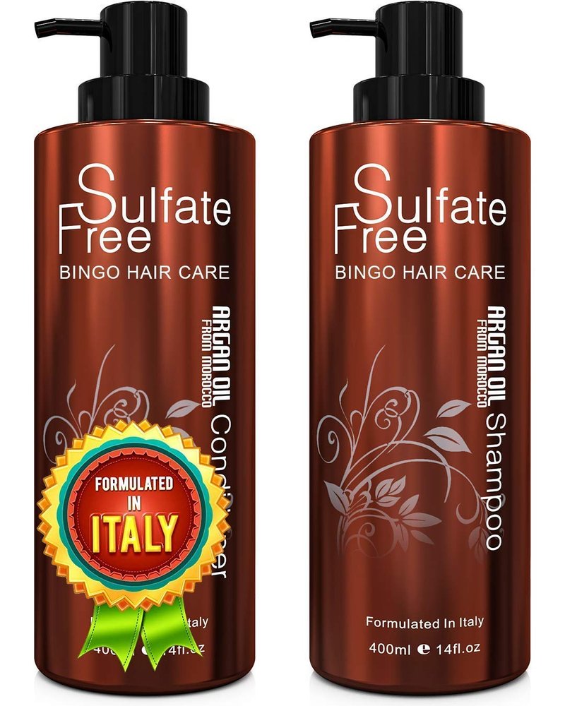 Moroccan Argan Oil Shampoo & Conditioner Set - Nourishing Hair Care | 12 oz Each