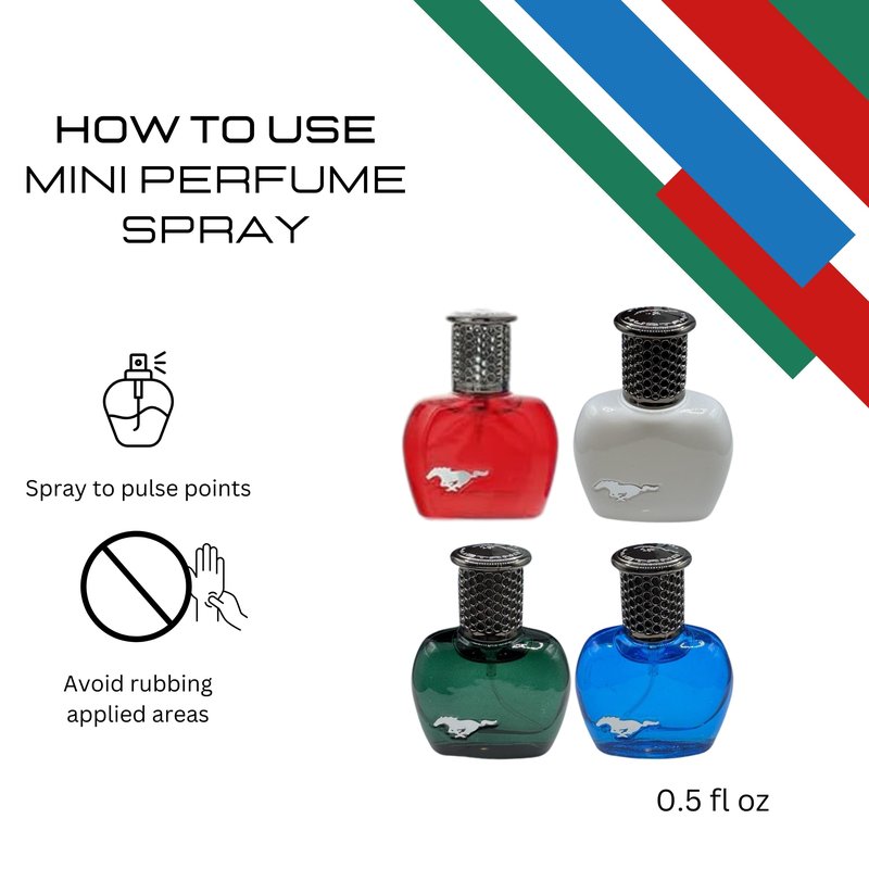 Mustang Perfume for Men Variety Gift Set Mini Travel Sprays EDT 0.51 Ounce