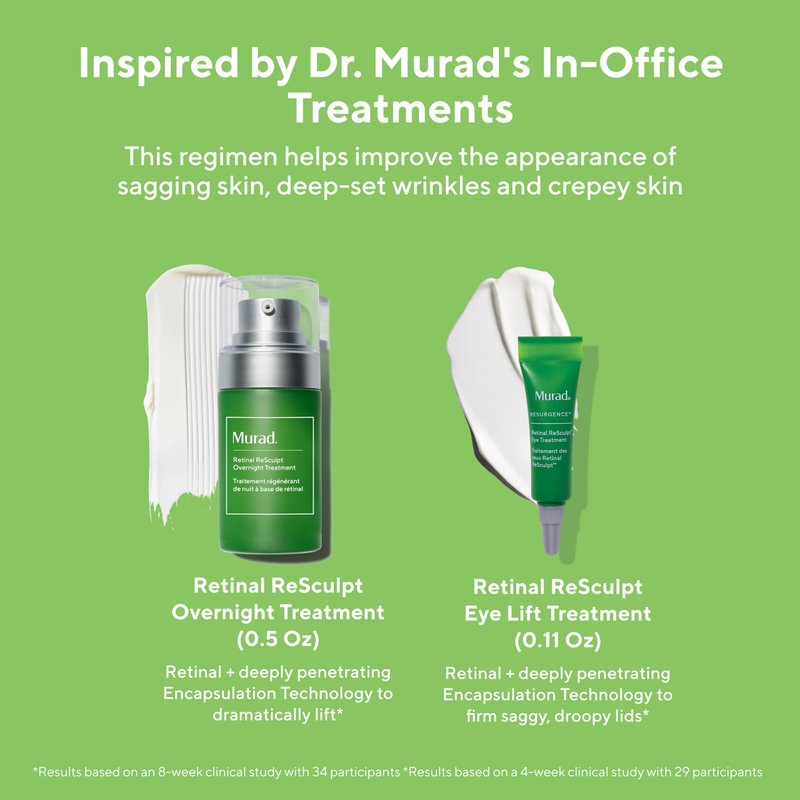 Murad Youth Renewal Retinol Trial Kit – 3-Piece Trial-Size Kit $102 Value - Anti-Aging Retinol Skincare Set - Serum for Face, Eye Serum, & Night Cream