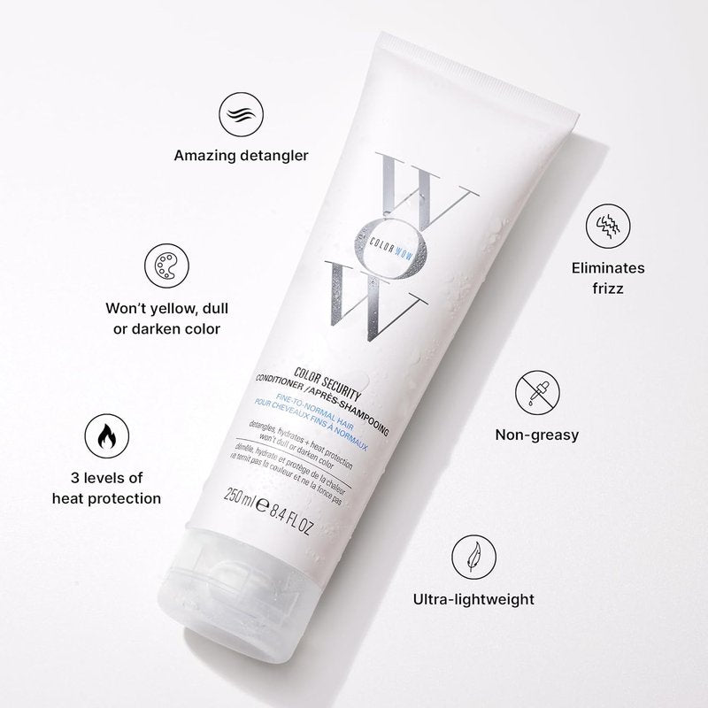 COLOR WOW Color Security Conditioner - Weightless Hydration for Fine Hair | Nourishing Argan Oil, Color Safe, Heat Protection