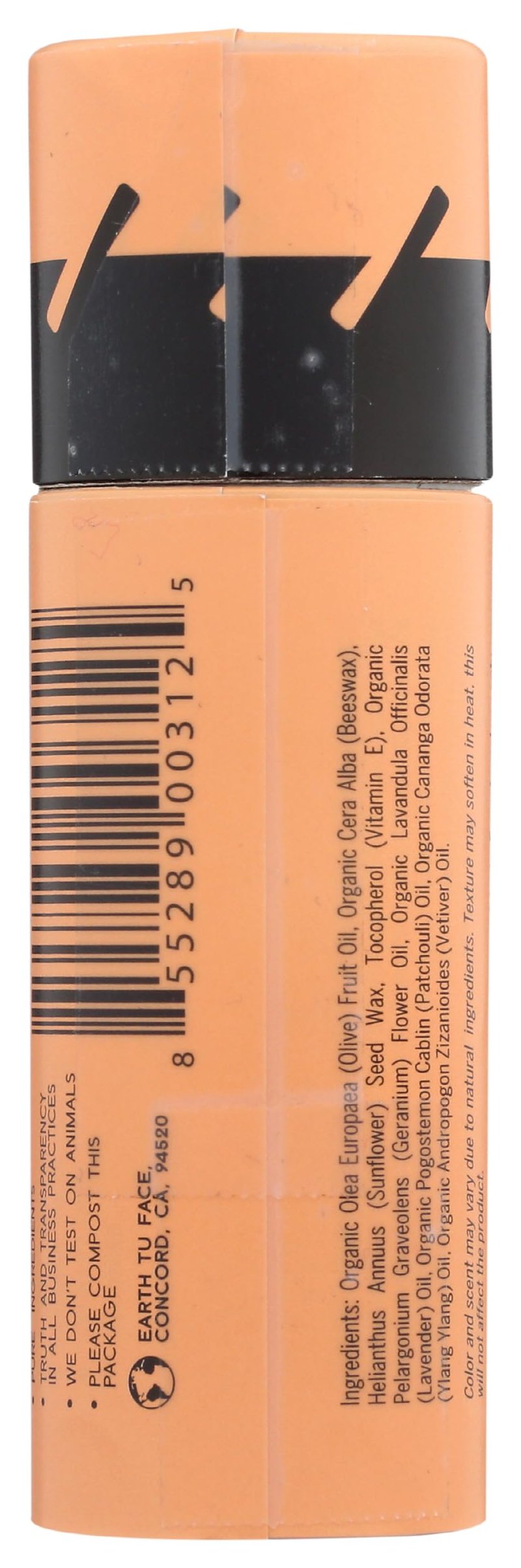 Earth Tu Face Organic Multipurpose Skin Hydrating Stick for Face, Lips, and Body