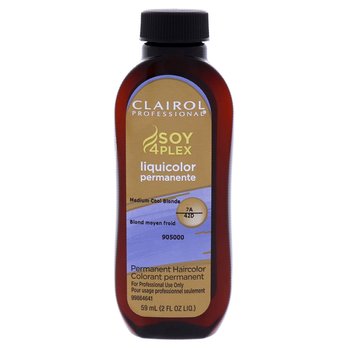 Clairol Professional Permanent Liquicolor, 7a Medium Cool Blonde, 2 Fl Oz - Packaging May Vary