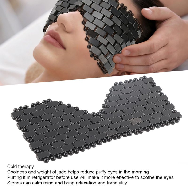 Moofey Jade Eye Mask, Jade Eye Mask for Facials Sleeping Masks Relief Eye Fatigue