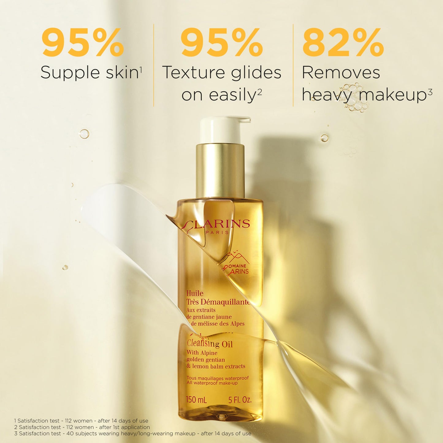 Clarins Total Cleansing Oil | Removes Long-Wearing, Heavy and Waterproof Makeup and Pollutants | Preserves Skin's Microbiota | Easy Rinse | Safe For Use On Face, Eyes and Lips | Dermatologist Tested