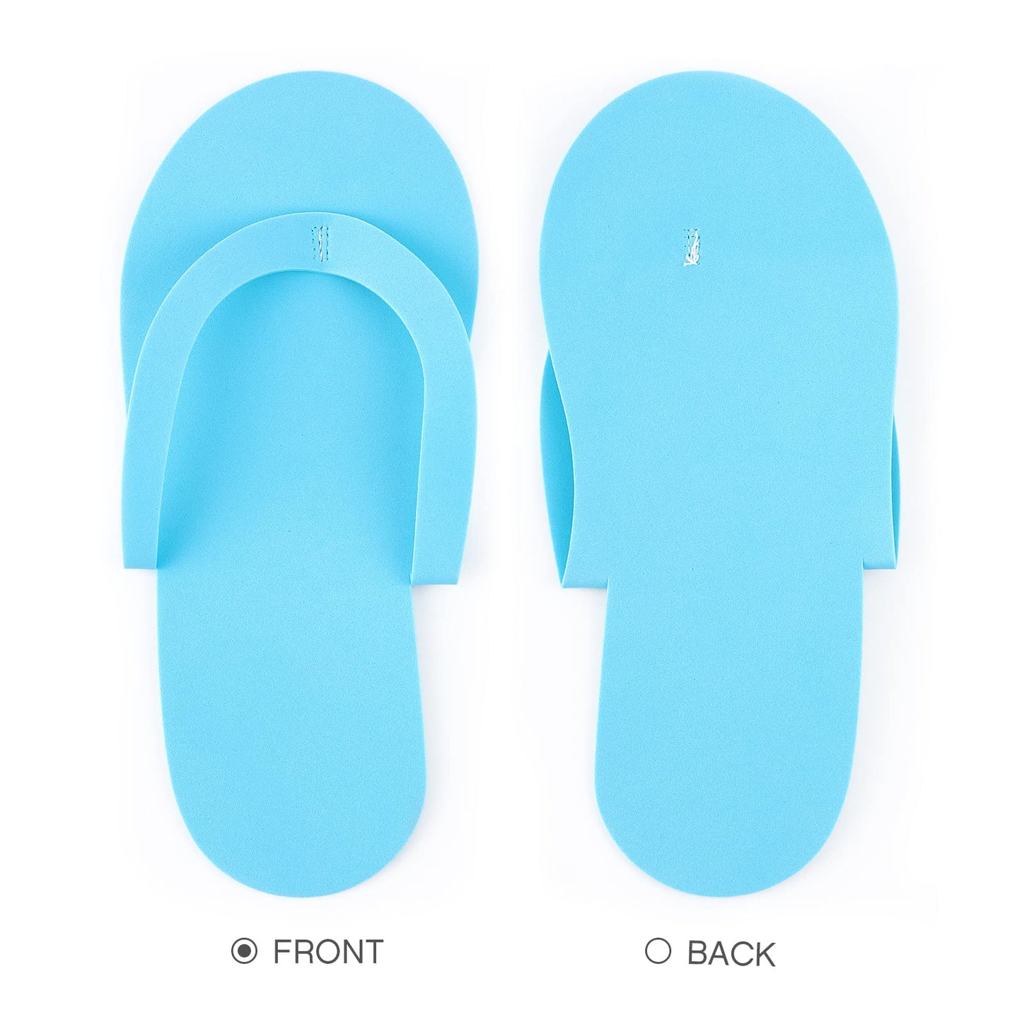 Geyoga 48 Pairs Disposable Pedicure Slippers Foam Disposable Spa Flip Flops Pedicure Shoes for Women Salon Nail Spa (Colorful)