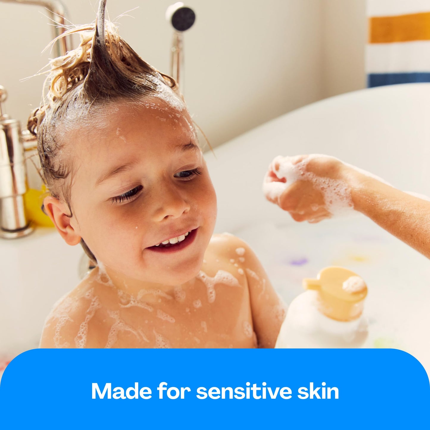 Hello Bello Ultra-Hydrating Baby Shampoo & Body Wash, Fragrance-Free, Tear Free & Safe for Sensitive Skin, 10oz Bottle