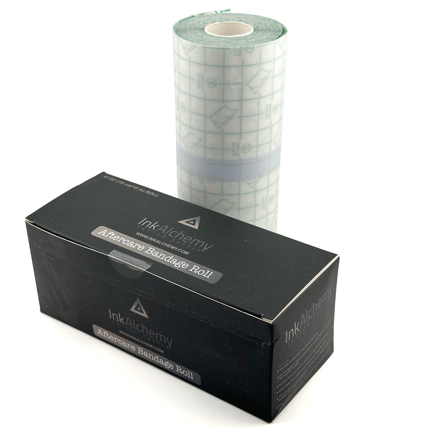 InkAlchemy Aftercare Bandage Roll 6''x10 Yard - Waterproof Clear Tattoo Bandage - Tattoo Healing Film - Tattoo Wrap - Second Skin Tattoo Bandage