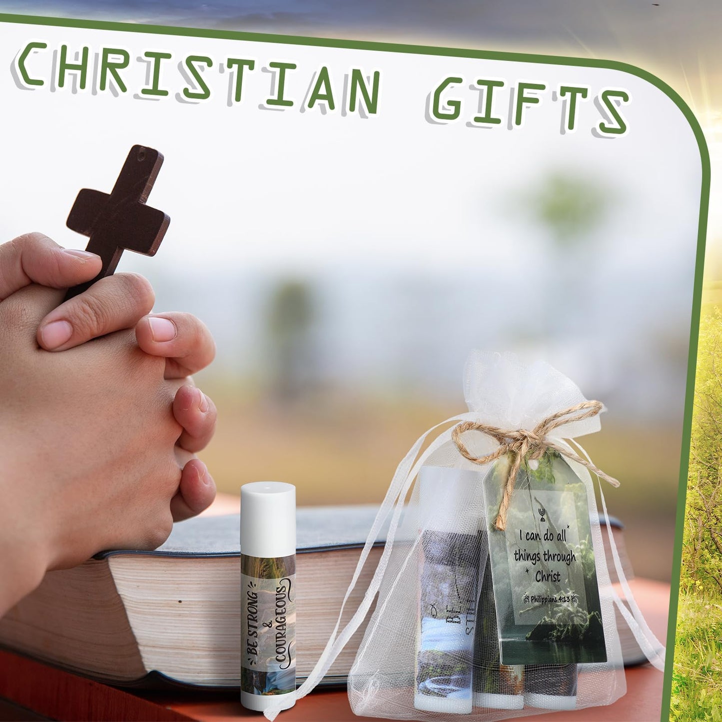 Sacubee 50 Sets Christian Religious Gift Lip Balm for Women Christian Church Party Favor Bible Verse Lip Balms with Scripture Bulk Thank You Gift for Church Coworker Staff Employee Birthday Teacher