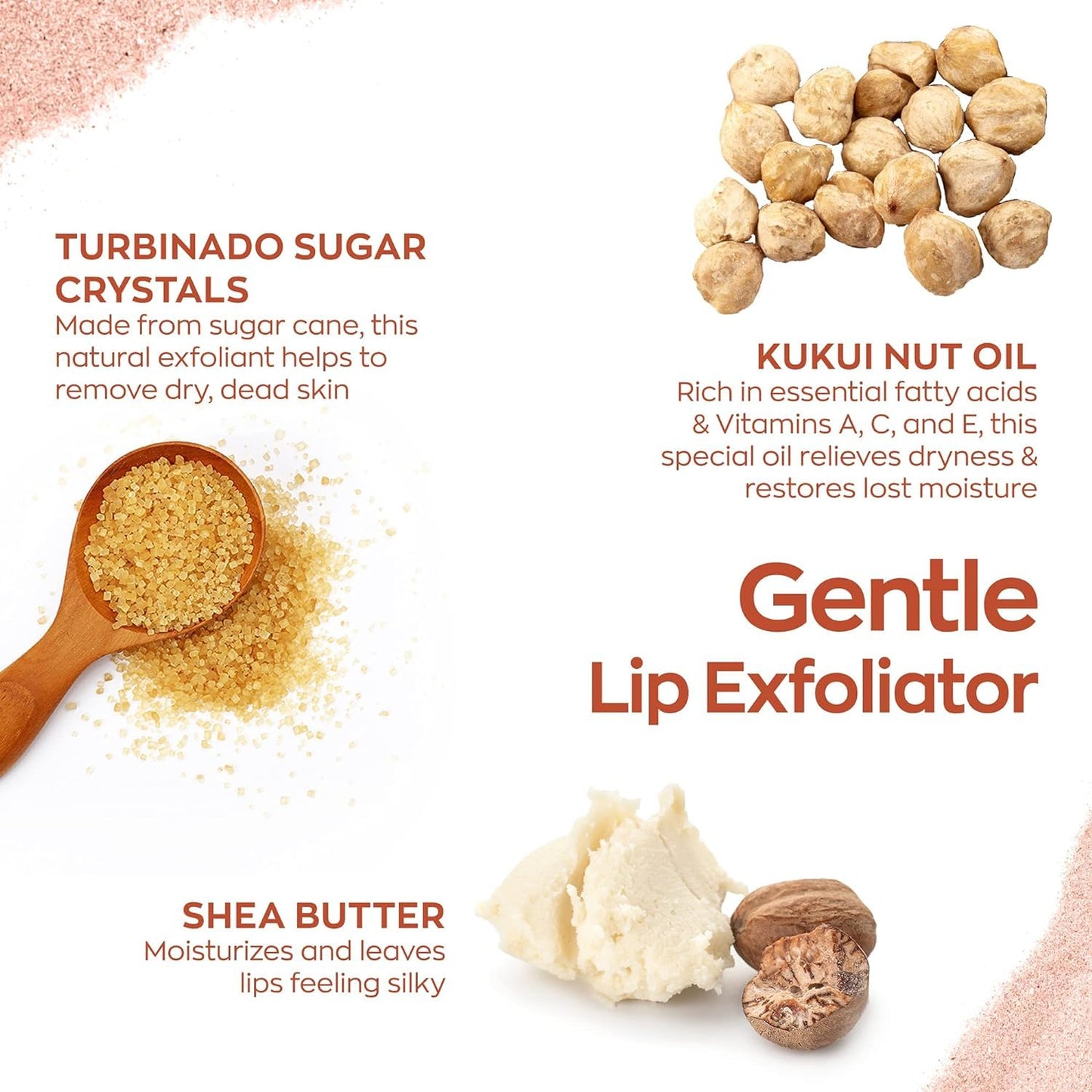 Hanalei Sugar Lip Scrub & Treatment Bundle - Rose Tint | Raw Cane Sugar & Kukui Nut Oil, Cruelty-Free