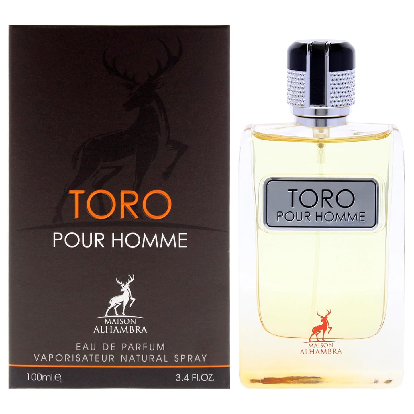 Toro by Maison Alhambra - Men's 3.4 oz Eau de Parfum Spray | Sophisticated Fragrance for All Occasions