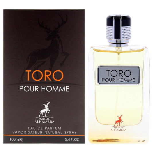 Toro by Maison Alhambra - Men's 3.4 oz Eau de Parfum Spray | Sophisticated Fragrance for All Occasions