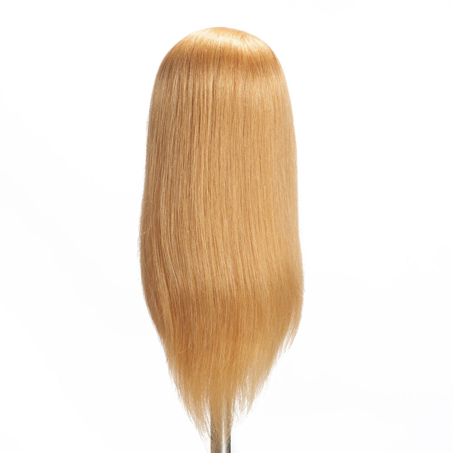 Mannequin Head 20"-22" 100% Human Hair Manikin Head Hairdresser Training Head Cosmetology Doll Head for Styling Dye Cutting Braiding Practice with Clamp Stand (91812W2714)