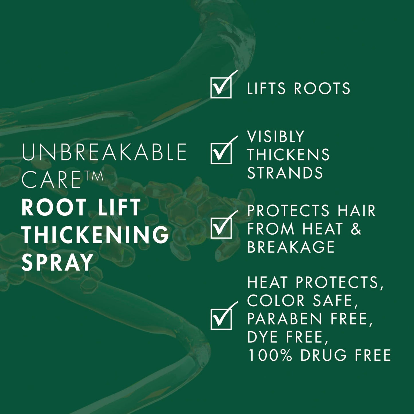 Nexxus Root Lift Thickening Spray Unbreakable Care with ProteinFusion Blend of Biotin, Keratin & Collagen Amino Acids, 6 oz