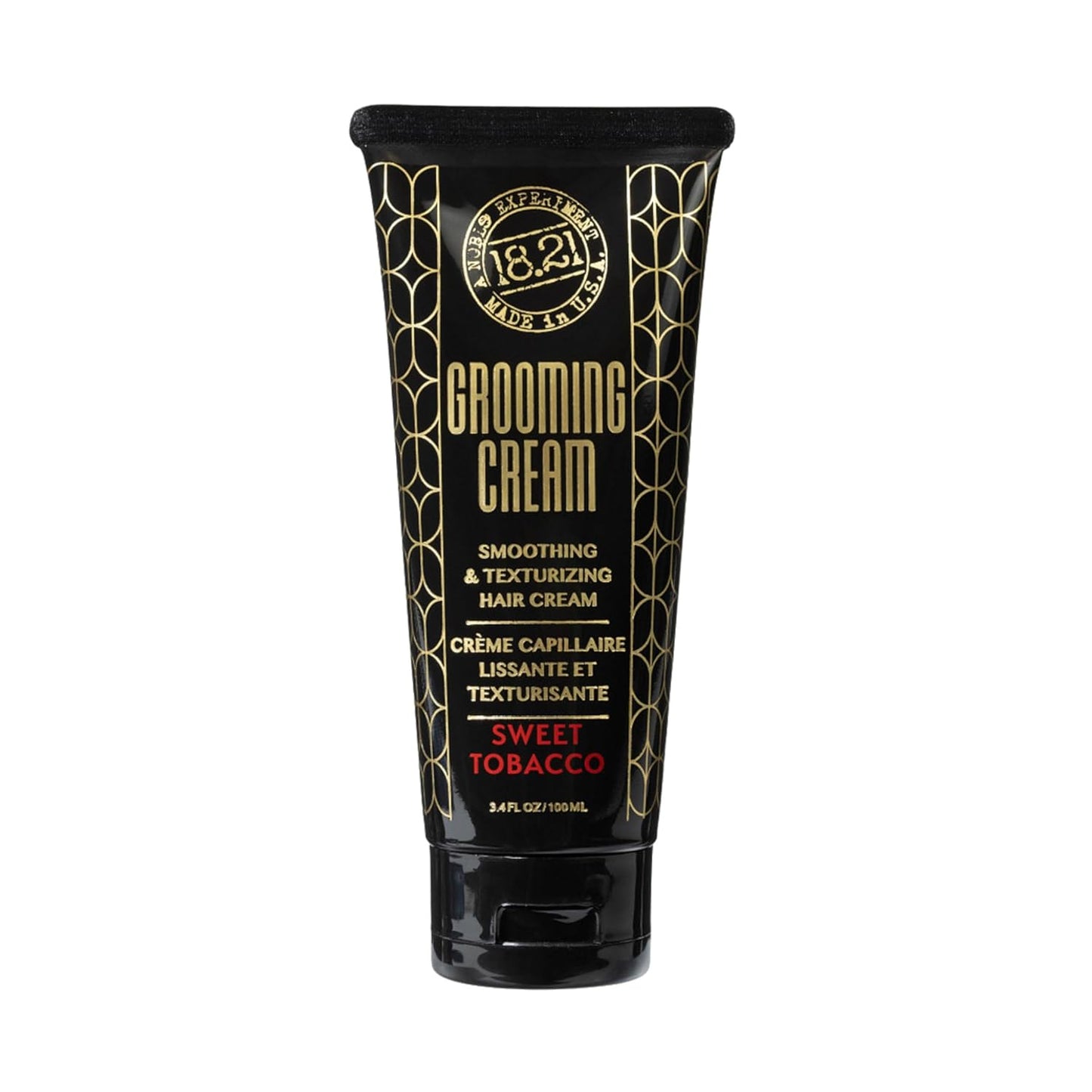 Grooming Hair Smoothing & Texturizing Cream for Men - Frizz Control, Lightweight Hold | 3.4 oz