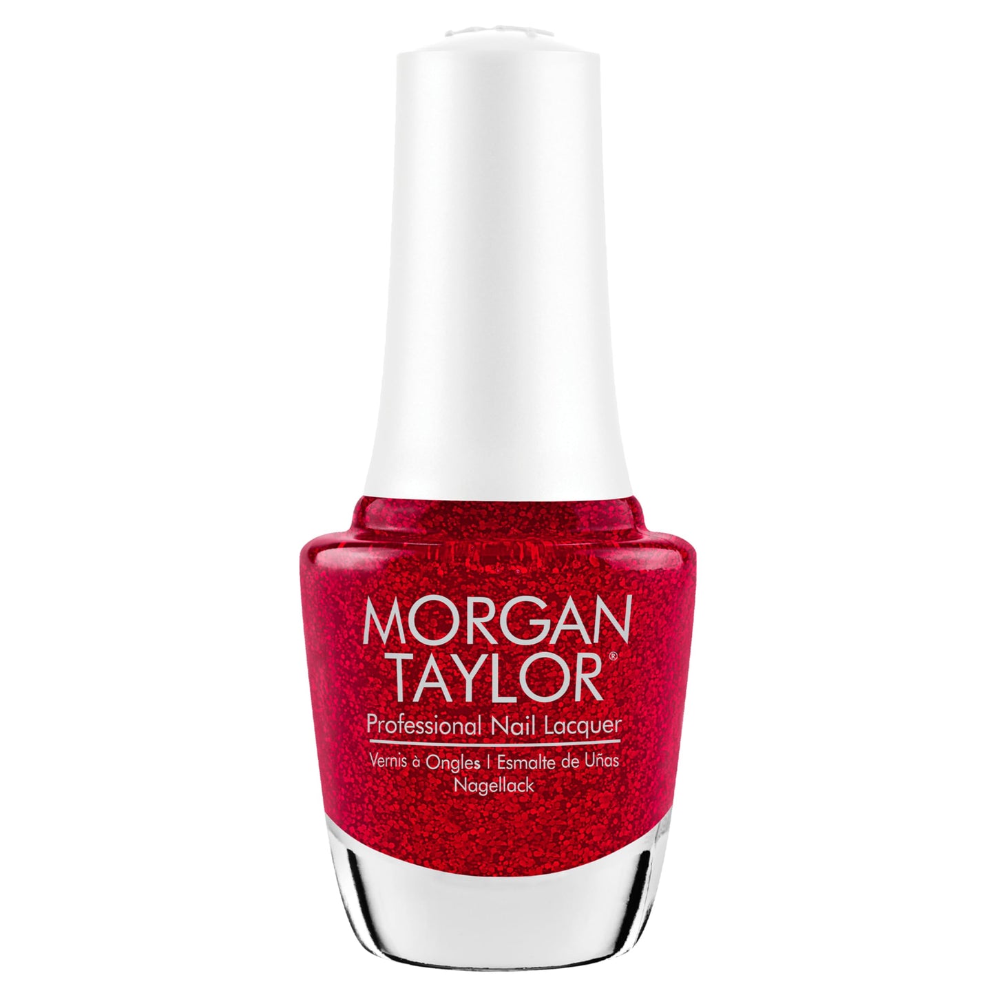 Morgan Taylor Floral Wonderland Collection Lacquer Nail Polish – Poinsettia Stardust, 15mL