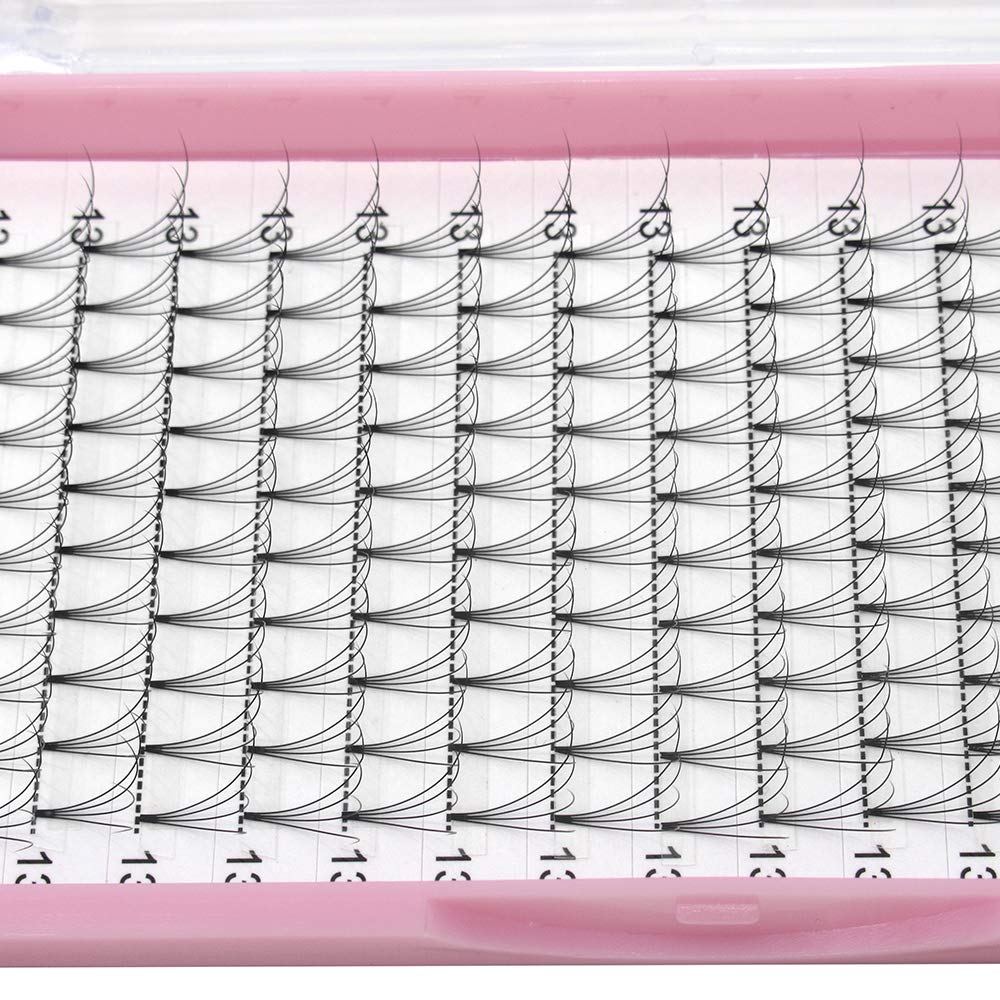 Premade Fans Eyelash Extensions 4D-C-0.10-9-15 Short Stem Premade Volume Eyelash Extensions 3D 5D 7D Volume Lash Extensions .07 .10 Pre made Lash Fans C D Curl 9-15 MIX(4D-C-0.10,9-15mix)