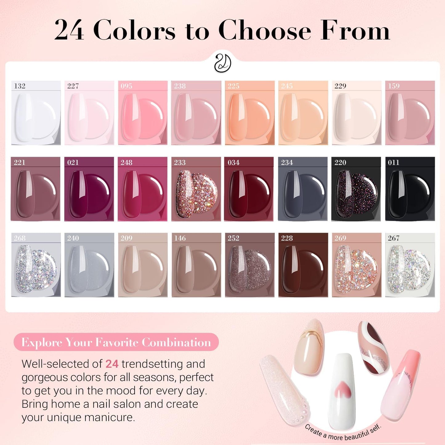 AzureBeauty Dip Powder Nail Kit with Electric Nail Drill, 24 Colors Nude Pink Glitter Nail Powder Starter Kit with Dip Liquids Base Top Coat Activator Portable Manicure French Nail Art Essential Set