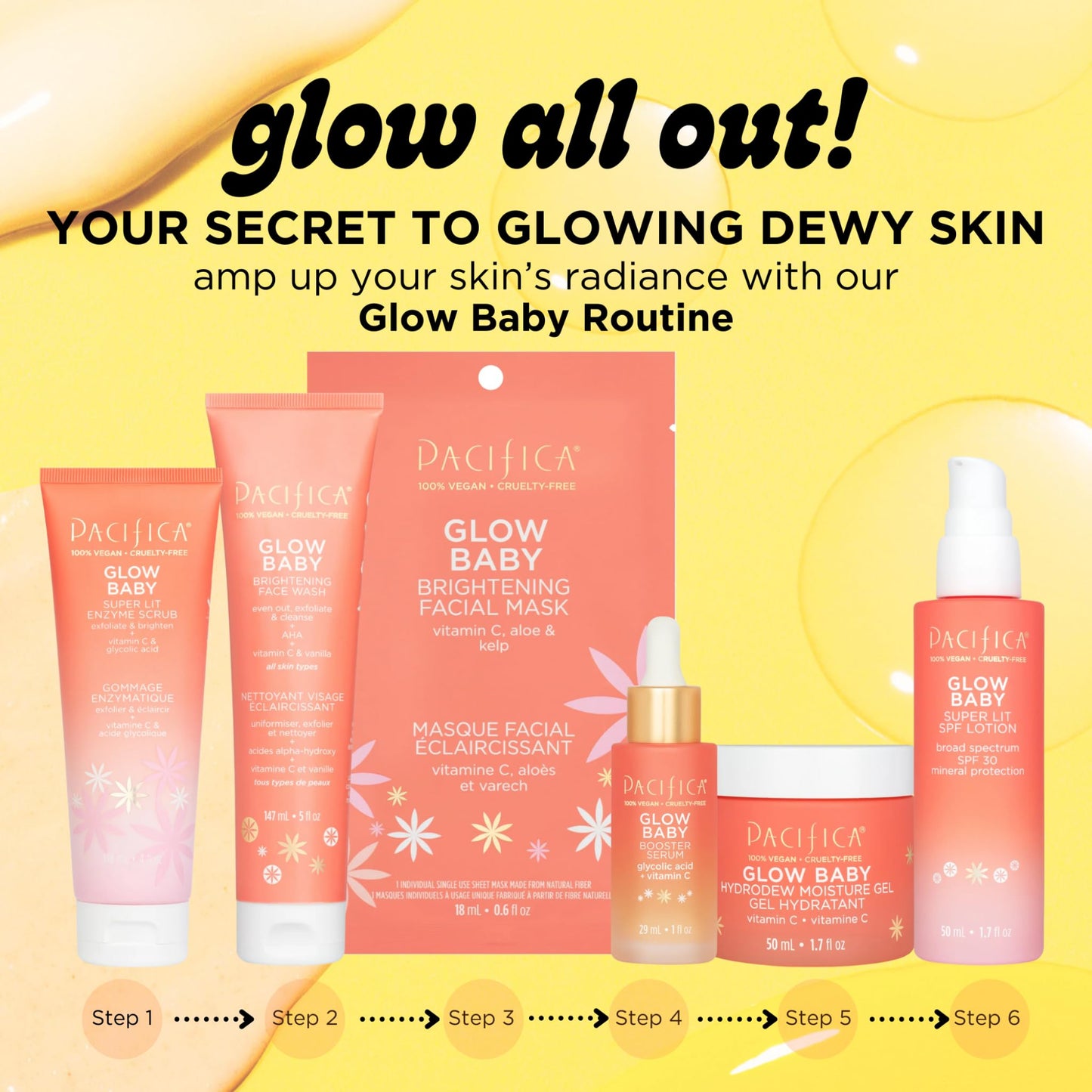 Pacifica Beauty Glow Baby Super Lit SPF 30 Lotion, Skincare, Broad Spectrum, UVA/UVB Sun Protection, Zinc Oxide, Mineral Sunscreen, Face Lotion, Tinted Moisturizer, Vegan, 1.7 fl oz (1 Count)
