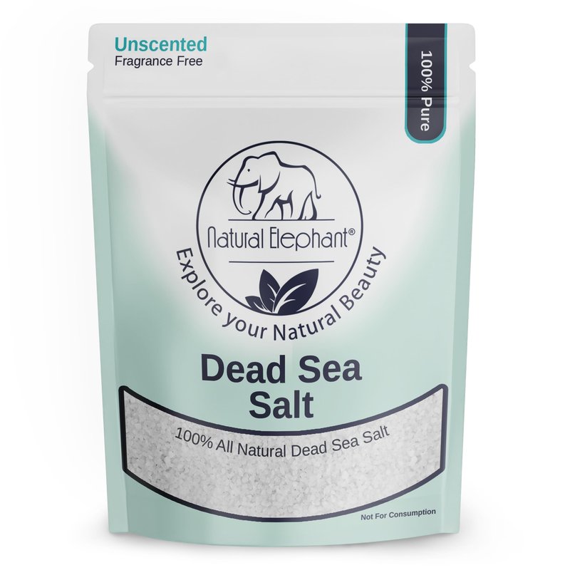 Natural Elephant Dead Sea Bath Salt | 10 Pound Bag (160oz) | 100% Natural and Pure| Coarse Grain | Ideal for Baths and Soaks