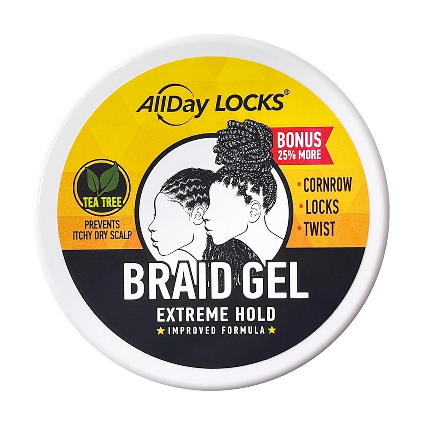 AllDay Locks Braid Gel 5oz, 2-pack