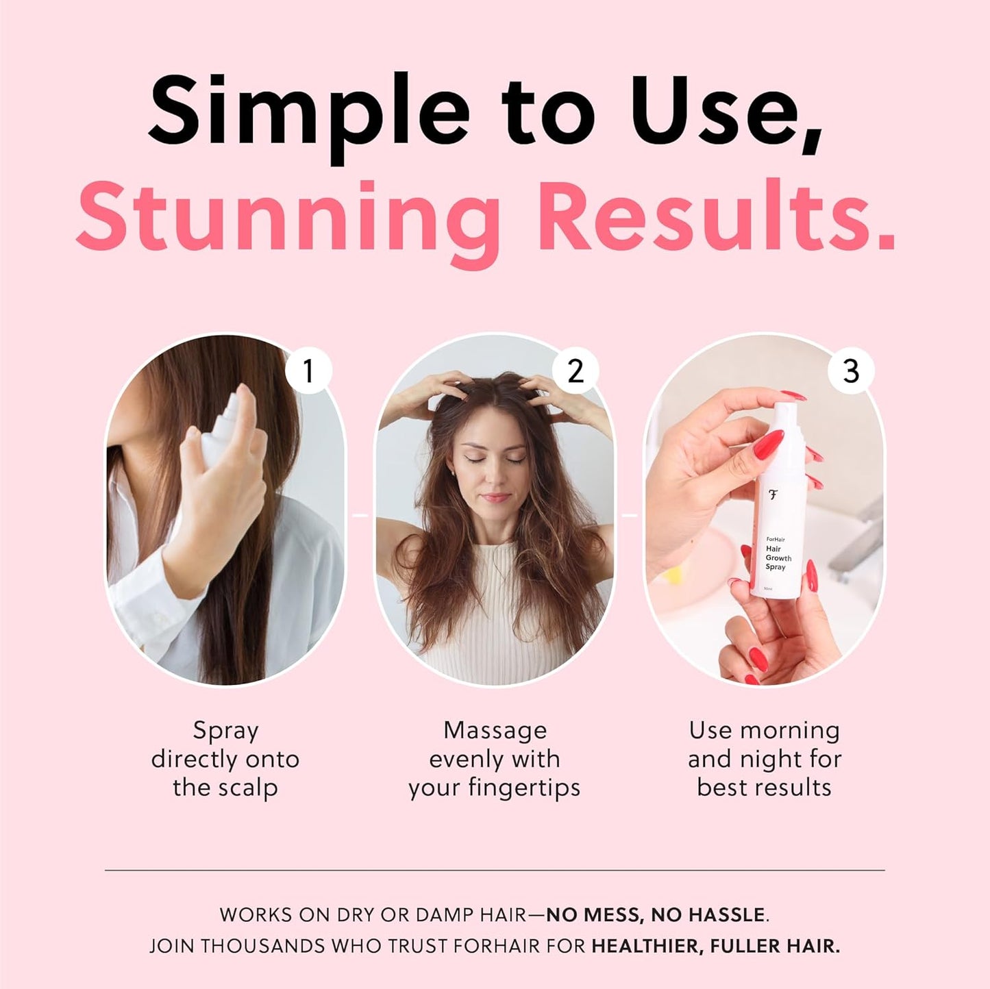 Hair Growth Serum for Women | Hormone-Free Regrowth Treatment for Thinning Hair - Fast Absorbing 50ml