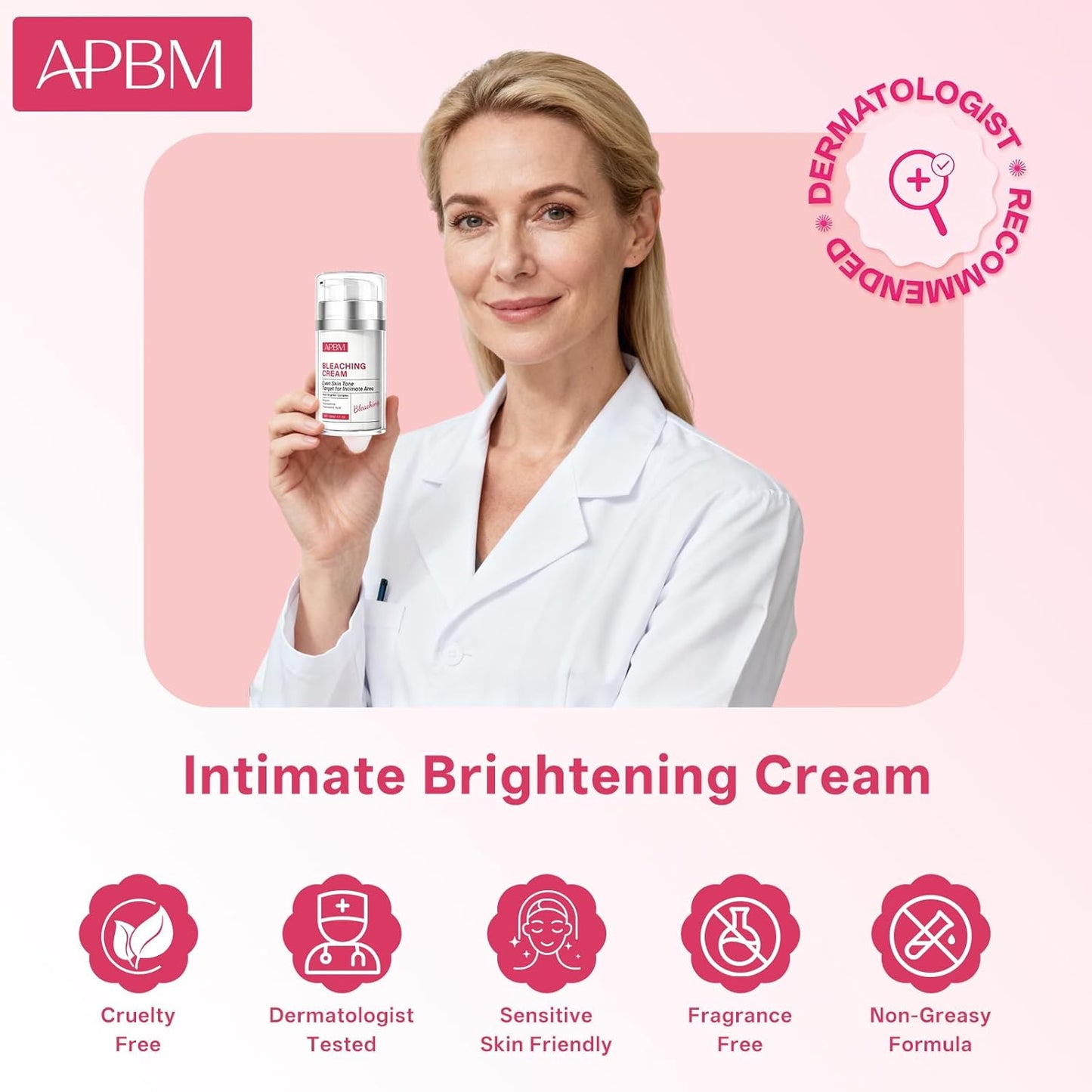 Skin Lightening Cream for Intimate Areas - Niacinamide & Vitamin C for Even Tone | 1.7 fl. oz