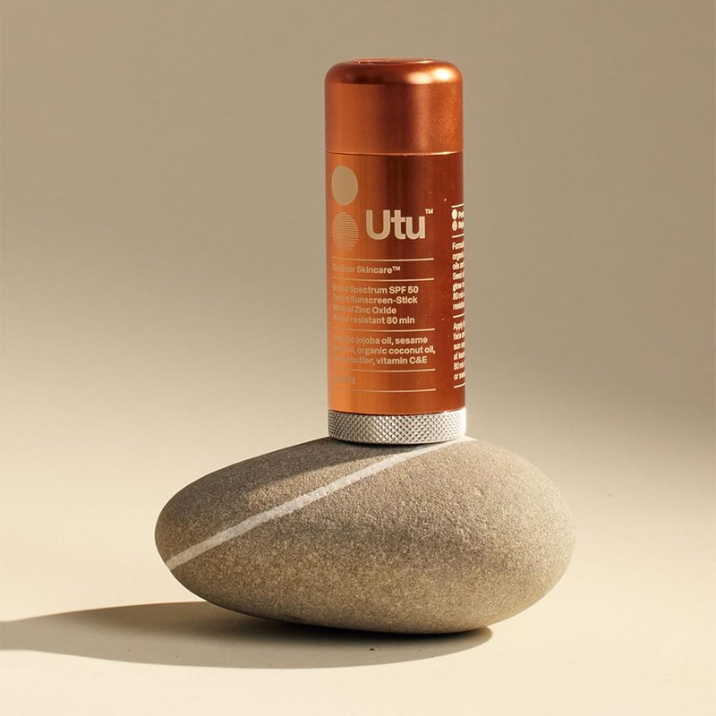 SPF 50 Tinted Mineral Sunscreen Stick - Broad Spectrum Protection with Vitamin C & E | Reef Safe, 1 oz