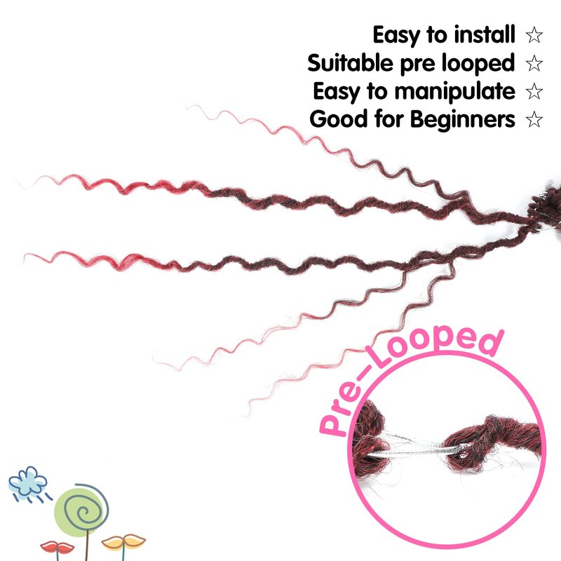 Fulcrum Goddess Locs Crochet Hair 18 Inch, 8 Packs New Faux Locs Crochet Hair for Black Women, Crochet locs with Curly Ends (18Inch (Pack of 8), TBUG#)