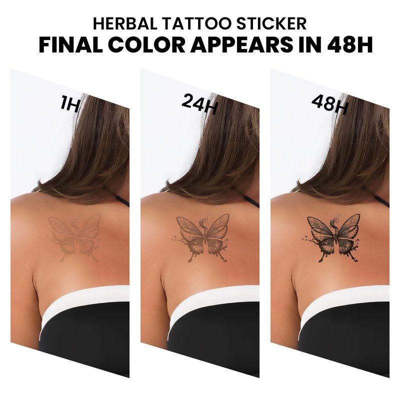 UBICA Semi Permanent Tattoo, Tropical Tiny Temporary Tattoo Designs(Shells, Starfish, Turtles, Dolphin, Hibiscus), Waterproof & Non-Reflective, Lasts 1–2 Week, for Vacation, Party, Festival