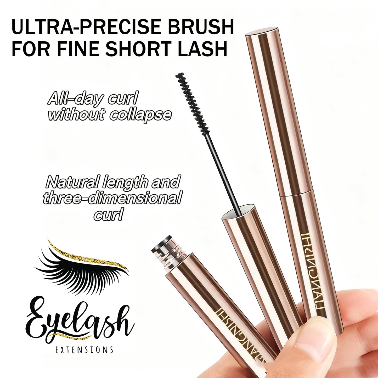 Mascara, Natural Long-Lasting Formula, Black and Brown Shades